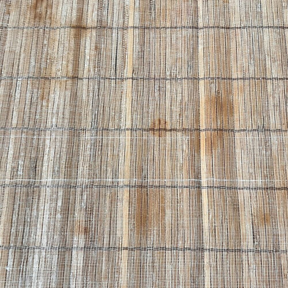 Bamboo Slat Placemat Set of 5 with Brown Fabric Border - Picture 6 of 9